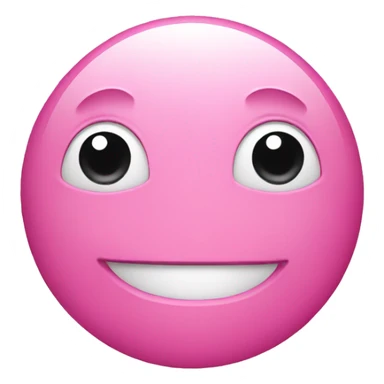 Pink smiley emoji sticker