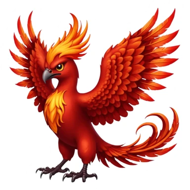 devil phoenix bird sticker