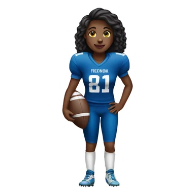 Football girl sticker