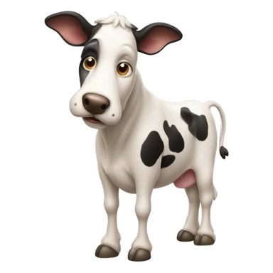 cow mixed with dog sticker