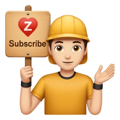 Somebody holding a sign say subscribe to Zylergaming sticker