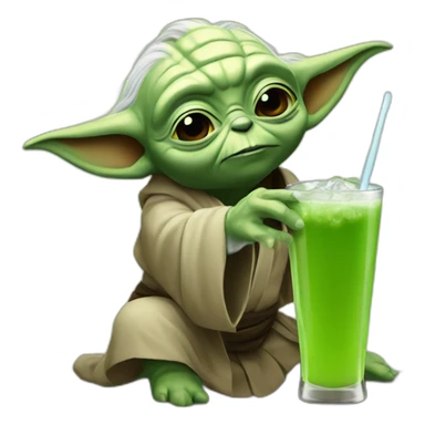 Yoda drink bi sticker
