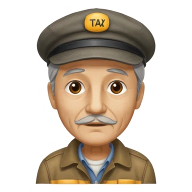 old taxi driver sticker