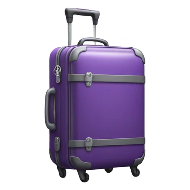 purple suitcase sticker