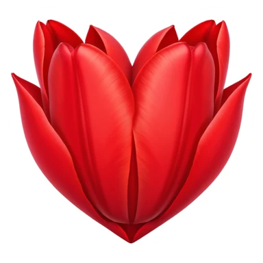 tulip themed heart sticker