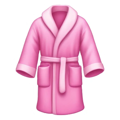 Pink robe with heatts sticker