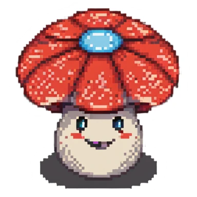 Super Mario red mushroom power-up sticker