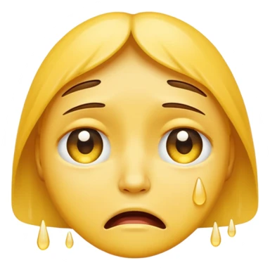 crying face emoji, expressive and clear sticker