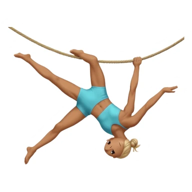 Acrobat – Slim performer mid-flip or balancing on rope sticker