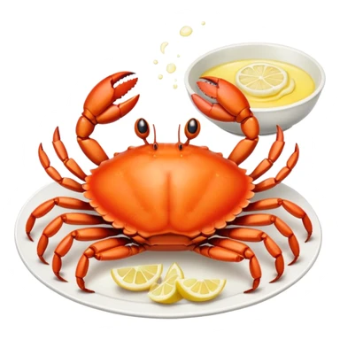 Crab meal sticker