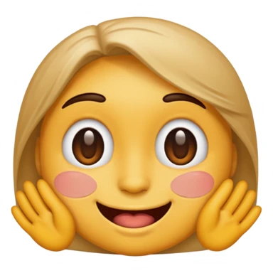 Face emoji with one eye sticker