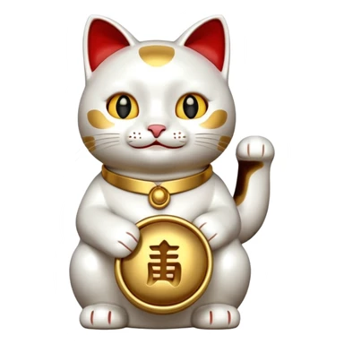 No! A lucky cat! sticker