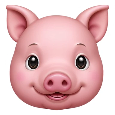 Cute pig , painted sticker