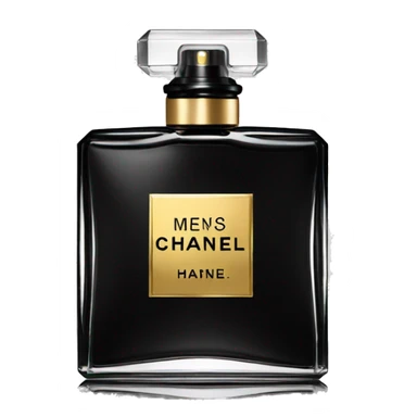 black Chanel men perfume  sticker