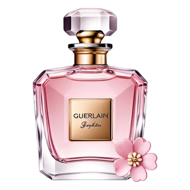 Guerlain parfume pink sakura sticker