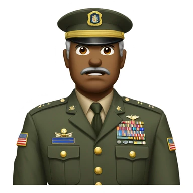 general of army usa angry sticker