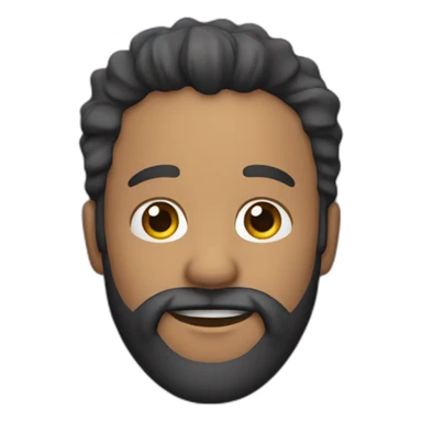 chanteur chauve avec une barbe sticker