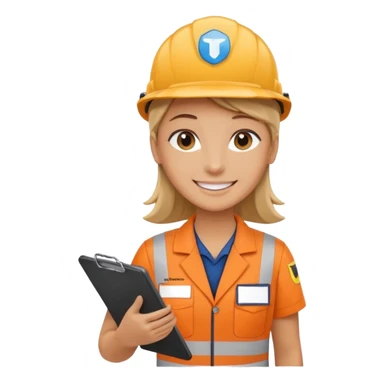create a realistic emoji showing logistic service provider sticker