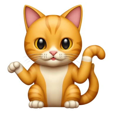 gato scratching sticker