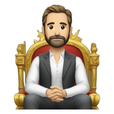 Santiago abascal sentado en el trono sticker