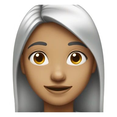 smiling girl looking at camera sticker