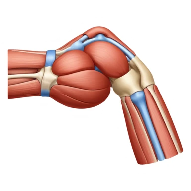 Elbow muscle anatomy sticker