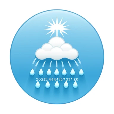 A Telegram Mini App logo for coordinating shared resources (shower bookings) in a shared house with 10 residents. sticker