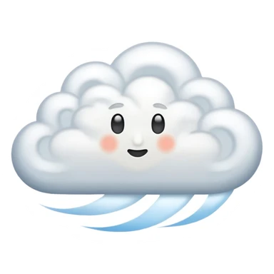 blowing wind sticker