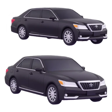 Toyota Crown from the 1980s, boxy sedan with angular design sticker