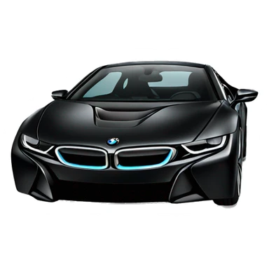 Black BMW I8 sticker