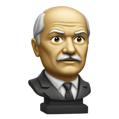 Lenin head statue sticker