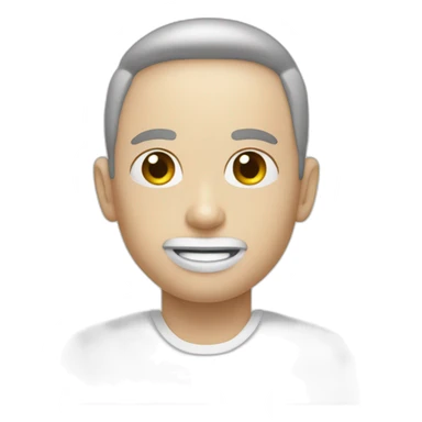 manucure white sticker