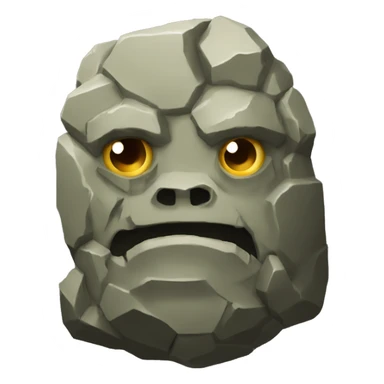 rock golem 8 pixel sticker