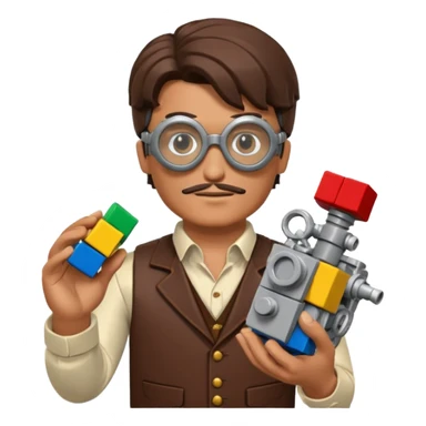 Steampunk Inventor lego sticker