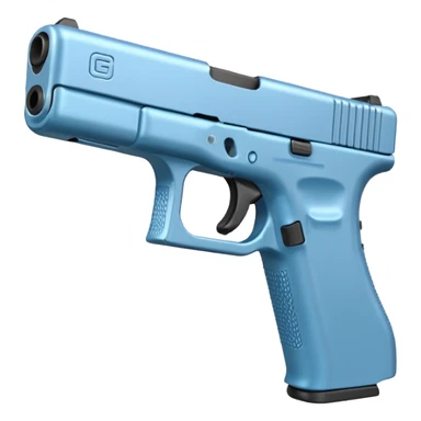 pastel blue glock sticker