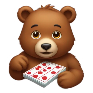 Bear game night sticker
