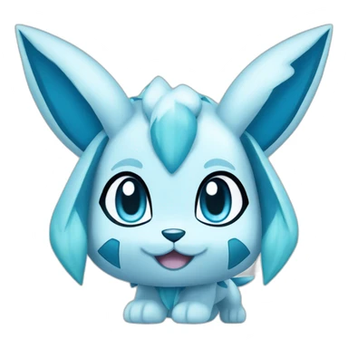 Glaceon pokemon ice type sticker