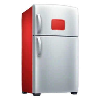 Refrigerador rojo con gaseosas adentro sticker