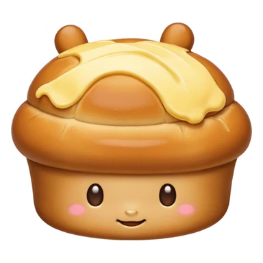 bun with butter sticker