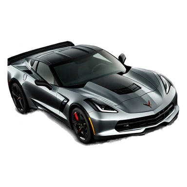 2024 Black Corvette sticker