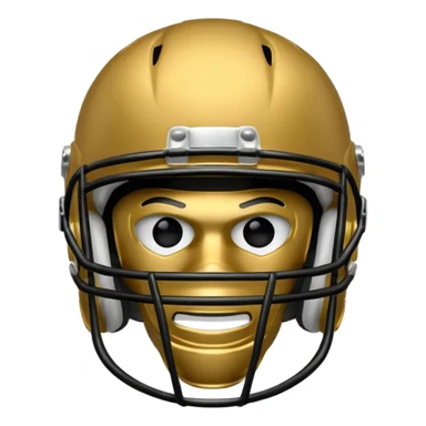 college football player helmets dark gold  sticker