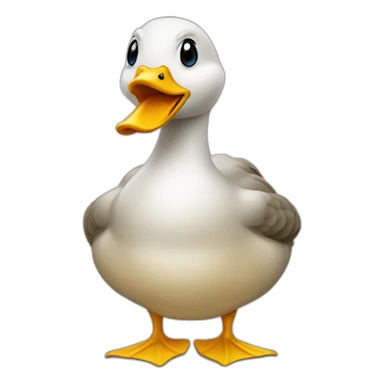 canard qui vomit sticker