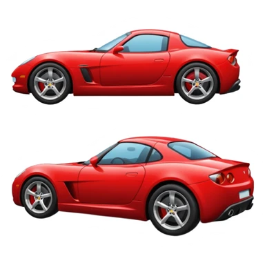 red sports car sticker