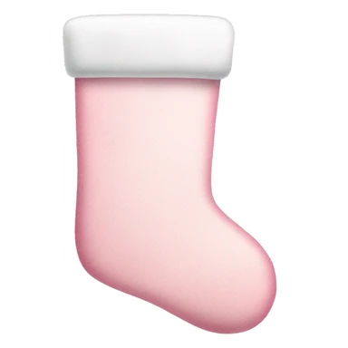 Pastel pink Christmas stocking  sticker