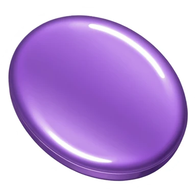 metallic purple oval candy in package sticker