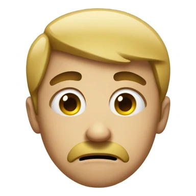 Confused face mixed with disgust  sticker