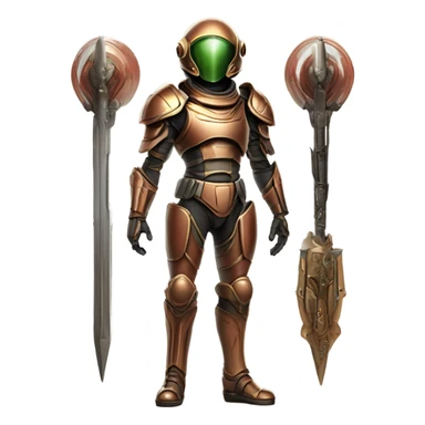 Martian military Overlord full body sticker