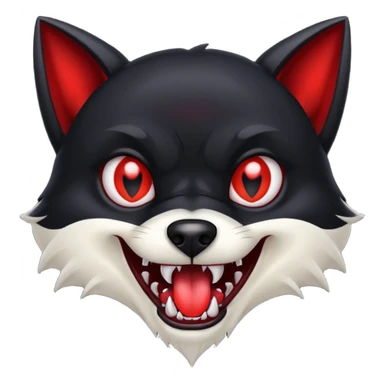 vampire dog sticker