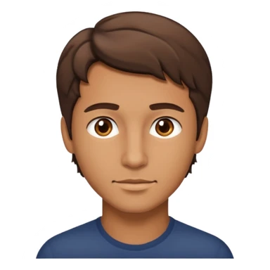 Handsome cute Man with tan skin and  brown eyes and  short brown wavy hair sticker