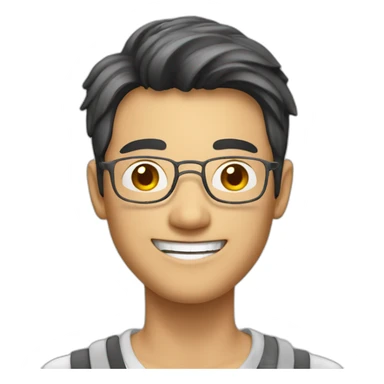 happy Hong Kong guy sticker